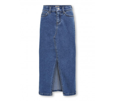 KIDS ONLY : Lange jeansrok met split vooraan