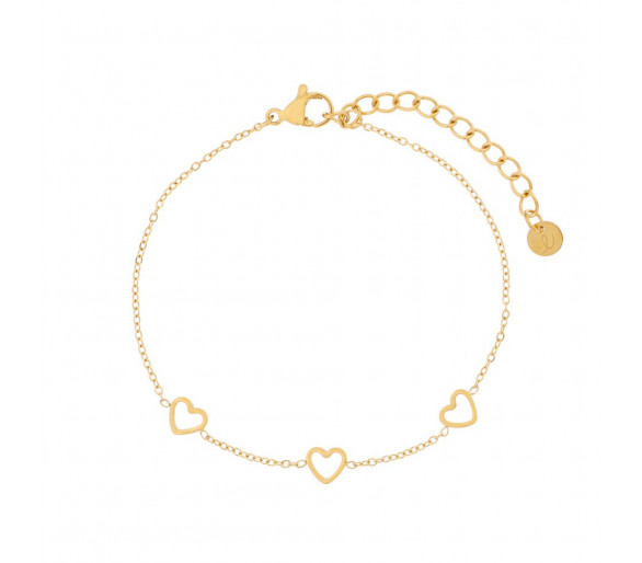 Armband 3 open hartjes