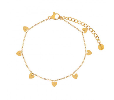 Armband met een boel hartjes voor kids