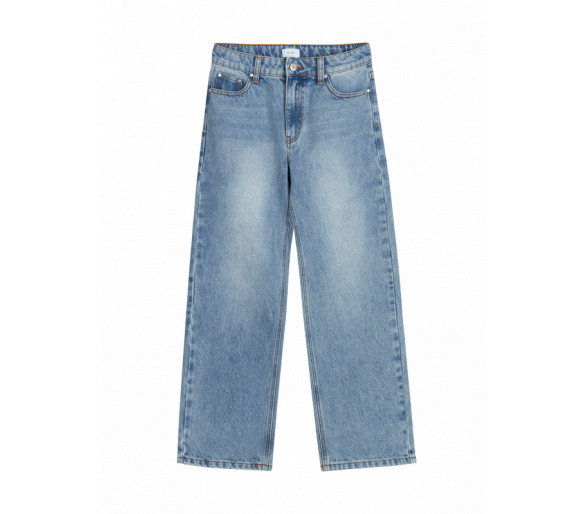 GRUNT : Low waist Raw bluejeans