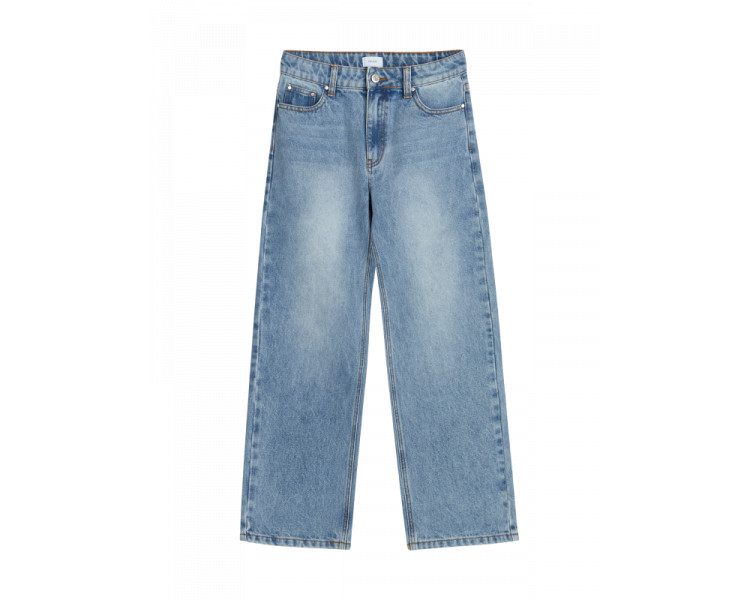 GRUNT : Low waist Raw bluejeans