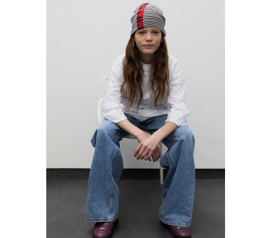 GRUNT : Low waist Raw bluejeans