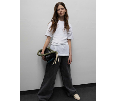 GRUNT : Low waist Raw bluejeans