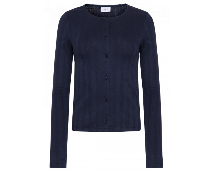 GRUNT : Fijne cardigan met lange mouwen