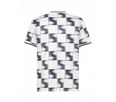 GRUNT : T-shirt met korte m en V-hals
