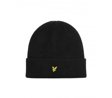 LYLE & SCOTT : Effen beanie met logo