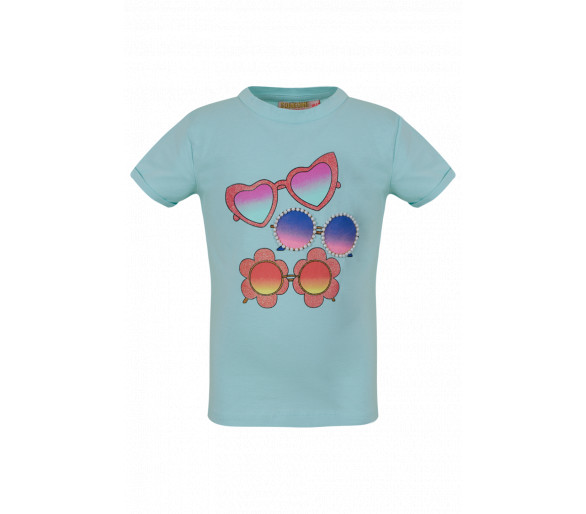 SOMEONE : T-SHIRT KM LIGHT AQUA