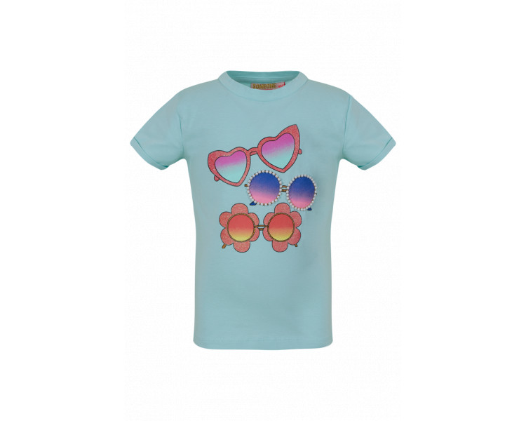 SOMEONE : T-SHIRT KM LIGHT AQUA