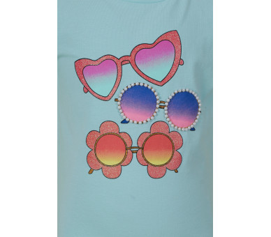 SOMEONE : T-SHIRT KM LIGHT AQUA
