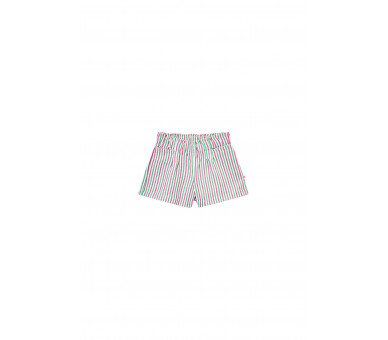 SOMEONE : Losvallende short met veelkleurige strep