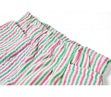 SOMEONE : Losvallende short met veelkleurige strep