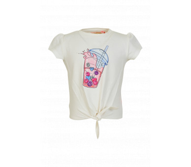 SOMEONE : T-SHIRT KM ECRU