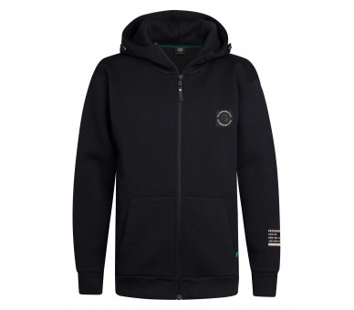 PETROL : Toffe sweatcardigan in Zip Deep Black
