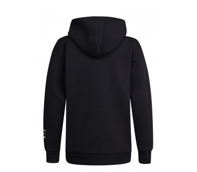 PETROL : Cardigan sweat cool en noir profond zippé