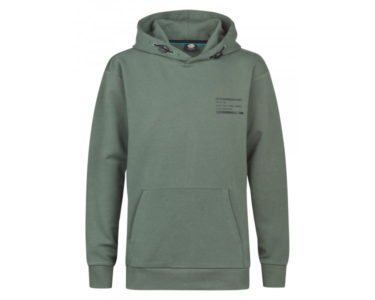 PETROL : Toffe hoodie in Print Green Smoke
