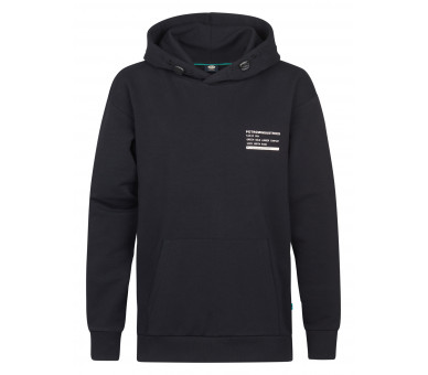 PETROL : Toffe hoodie in Print Deep Black