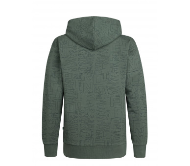 PETROL : Toffe hoodie in AOP Green Smoke