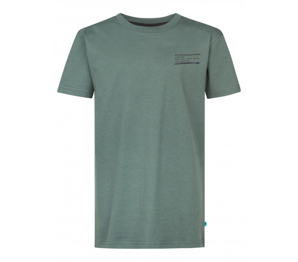 PETROL : T-shirt tendance km en imprimé classique vert