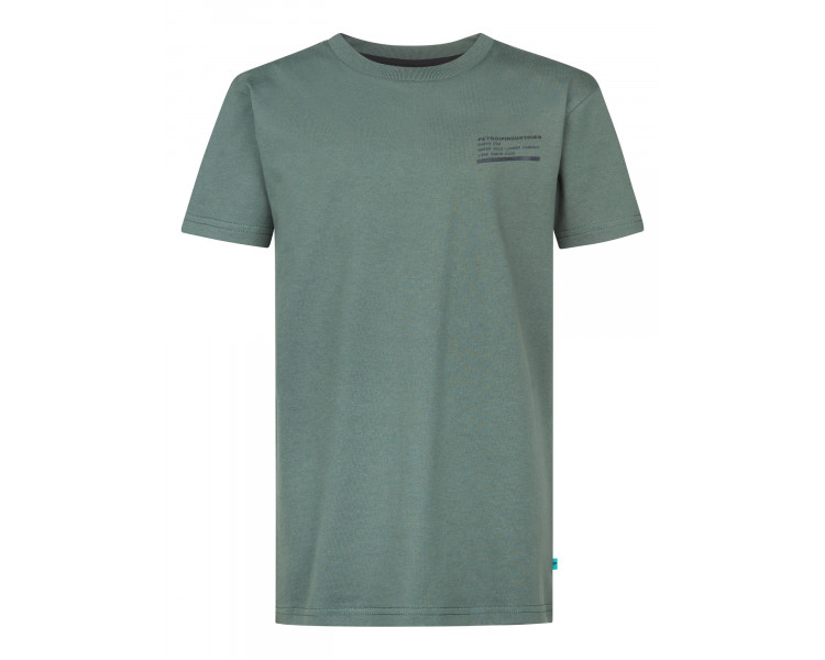PETROL : T-shirt tendance km en imprimé classique vert