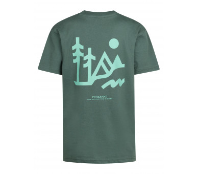 PETROL : Trendy t-shirt km in Classic Print Green