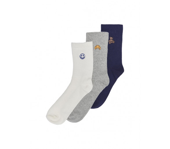 KOGINE EMB. 3-PACK SOCKS CS AC