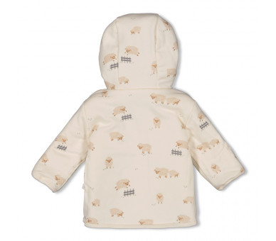 FEETJE : Reversible teddy Jacket with capuchon - Sleepy Sheepy