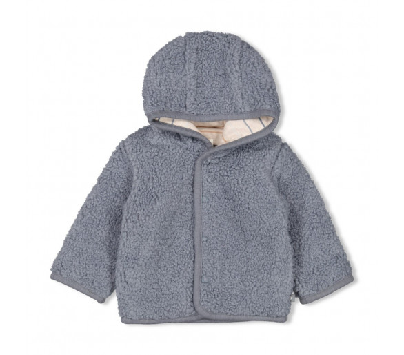 FEETJE : Bouclé Reversible Jacket with capuchon - Howdy