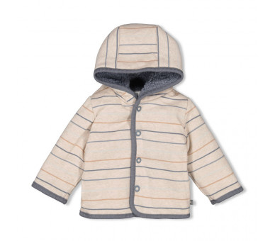 FEETJE : Bouclé Reversible Jacket with capuchon - Howdy