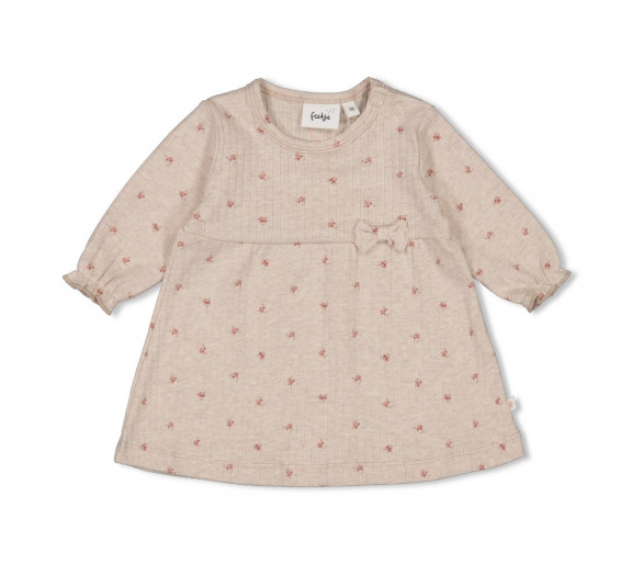 FEETJE : Robe en rib AOP - Morning Sun