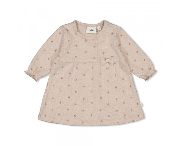 FEETJE : Robe en rib AOP - Morning Sun
