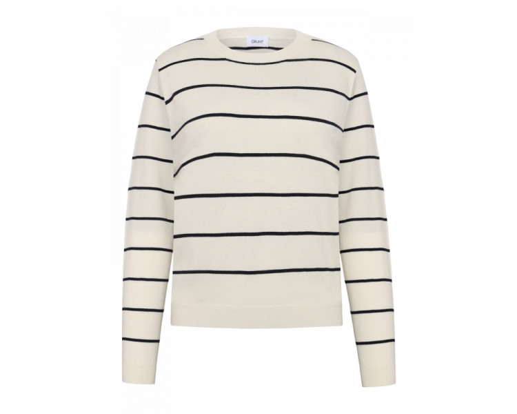 GRUNT : ronde hals en geribbelde boorden