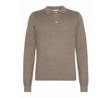 GRUNT : Dun gebreide polo