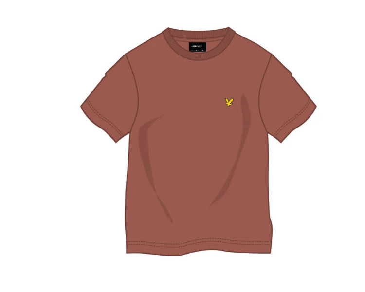 LYLE & SCOTT : T-shirt uni avec logo