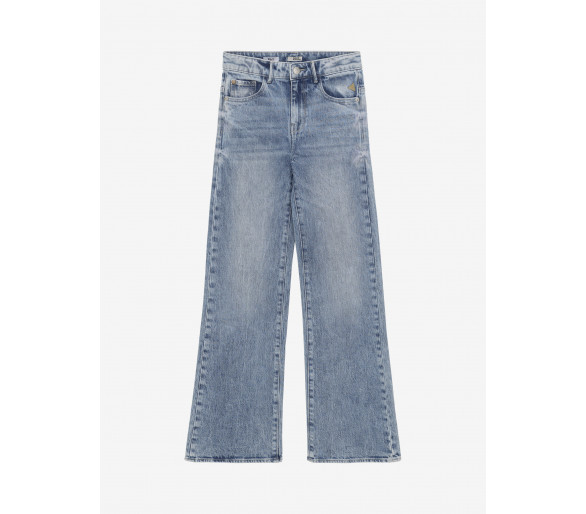 INDIAN BLUE : Top en jean à jambes larges