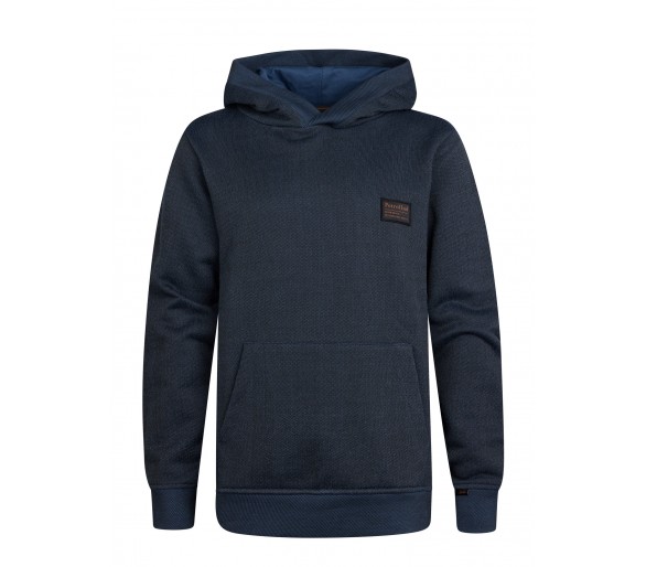 PETROL : Sweat à capuche cool en Royal Navy