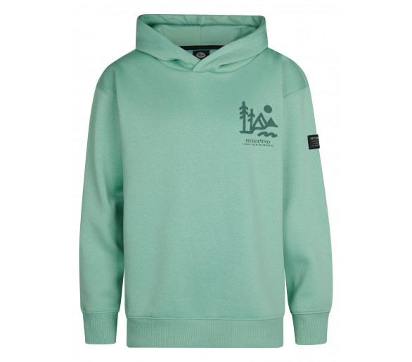 PETROL: Cool hoodie in Pale Aqua