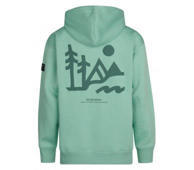 PETROL: Cool hoodie in Pale Aqua