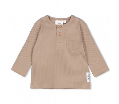 FEETJE : T-shirt lange mouw geribbeld - Let's Go!