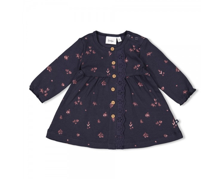 FEETJE : Dress rib AOP - Swanlake