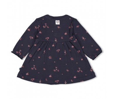 FEETJE : Robe en rib AOP - Swanlake