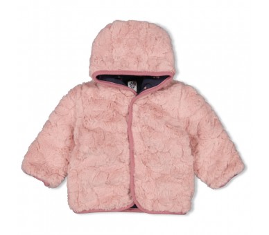 FEETJE : Reversible fake fur Jacket with capuchon - Swanlake