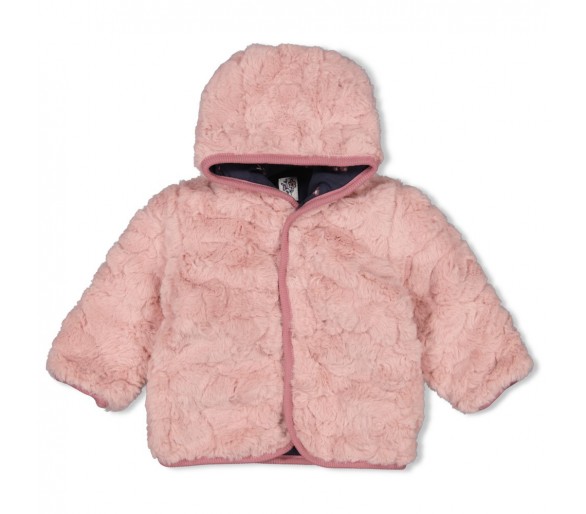FEETJE : Veste en fausse fourrure avec capuchon -