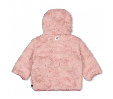 FEETJE : Reversible fake fur Jacket with capuchon - Swanlake