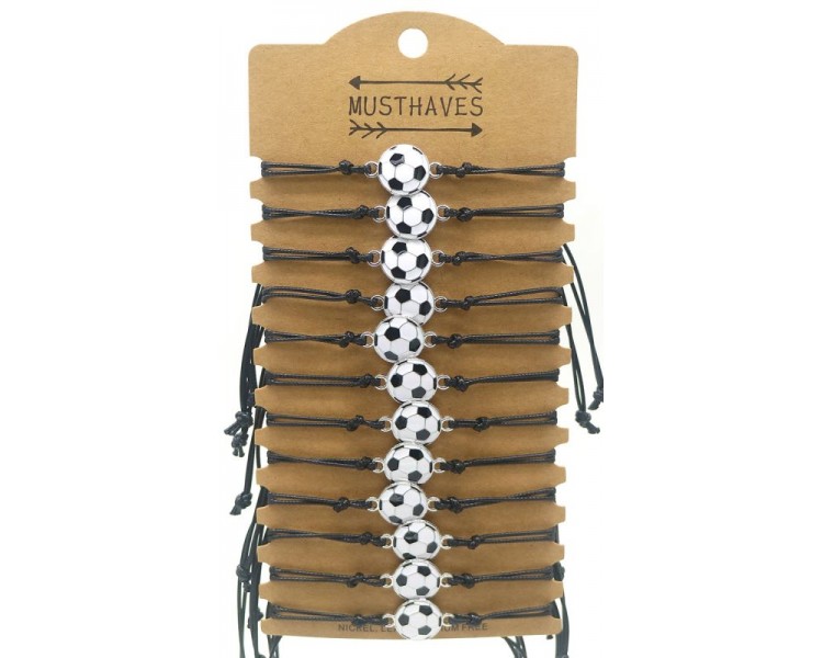 Bracelet Set Football Black