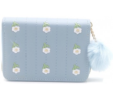 Wallet Embroidered Flowers