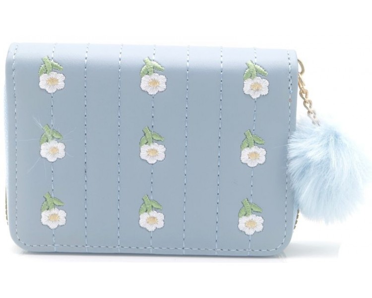 Wallet Embroidered Flowers