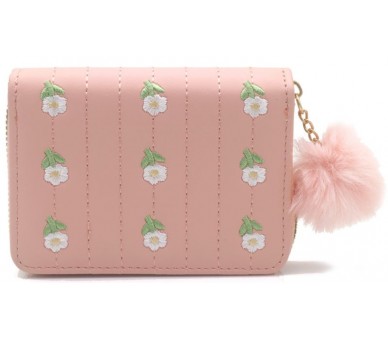Wallet Embroidered Flowers