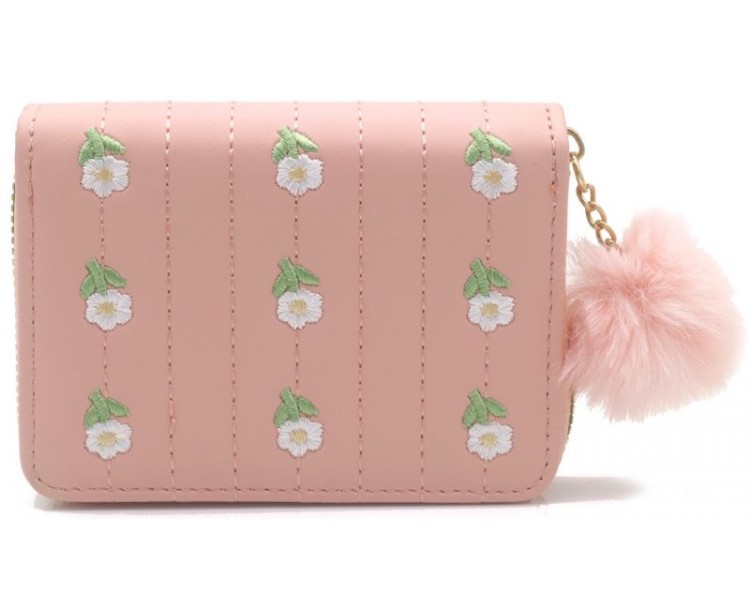 Wallet Embroidered Flowers