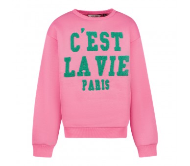 CARS : Sweater round neck text print