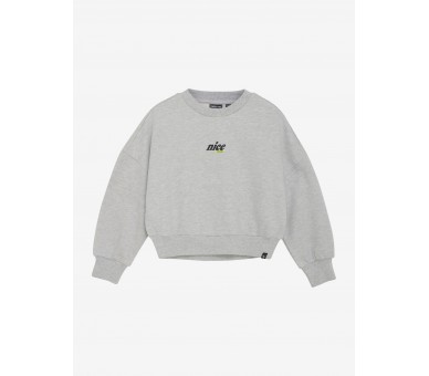 INDIAN BLUE : Pull oversize avec imprimé devant et